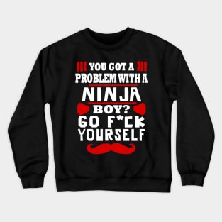 Ninja Samurai Katana Boy Hobby Gift Idea Crewneck Sweatshirt